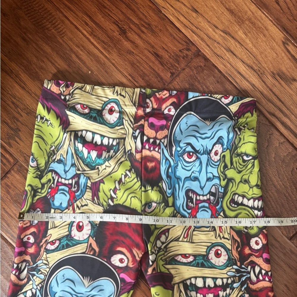 Colorful Monster Print women’s leggings - Picture 4 of 5